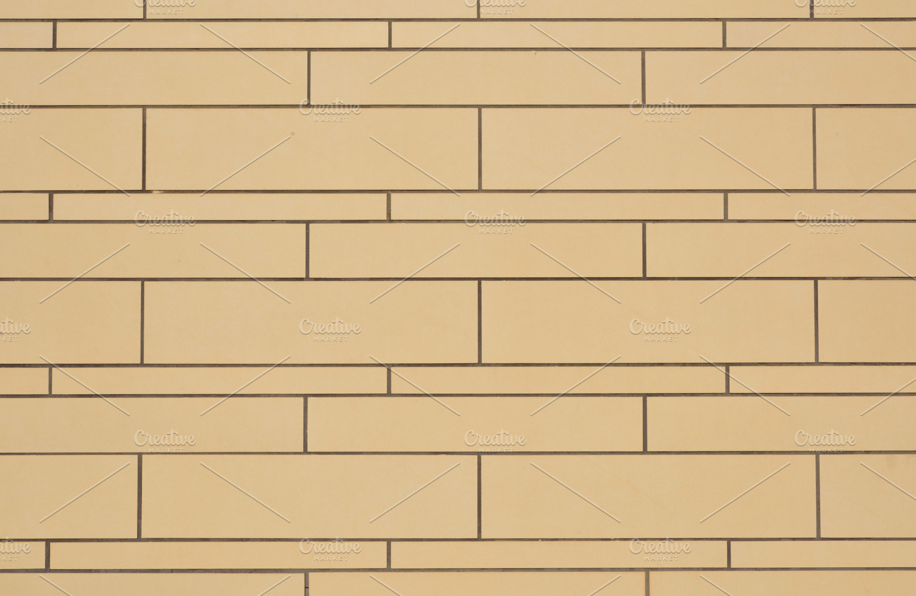 Brown tiles in various elongated formats placed horizontally, an Abstract Photo by Davizro's Market