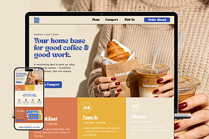 Coffee Shop & Café Website Template, a Landing Page Template by thecyella.co