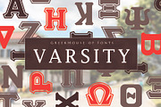Varsity Greek Lettering, a Handwritten Font by Fontastic Ventures (Thumbnail 1 of 6)