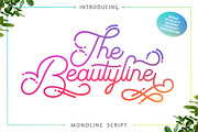 The Beautyline + Extra, a Script Font by PutraCetol Studio (Thumbnail 1 of 8)