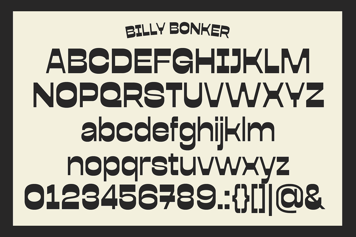 Billy Bonker | Vintage Sans, a Sans Serif Font by Jolicia Type (Photo 9 of 11)