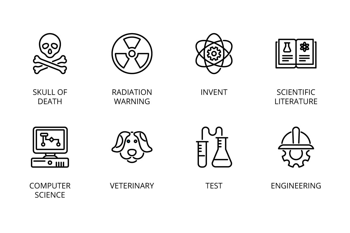 96 Science icons, an Outline Icon by vectorstank (Photo 12 of 14)