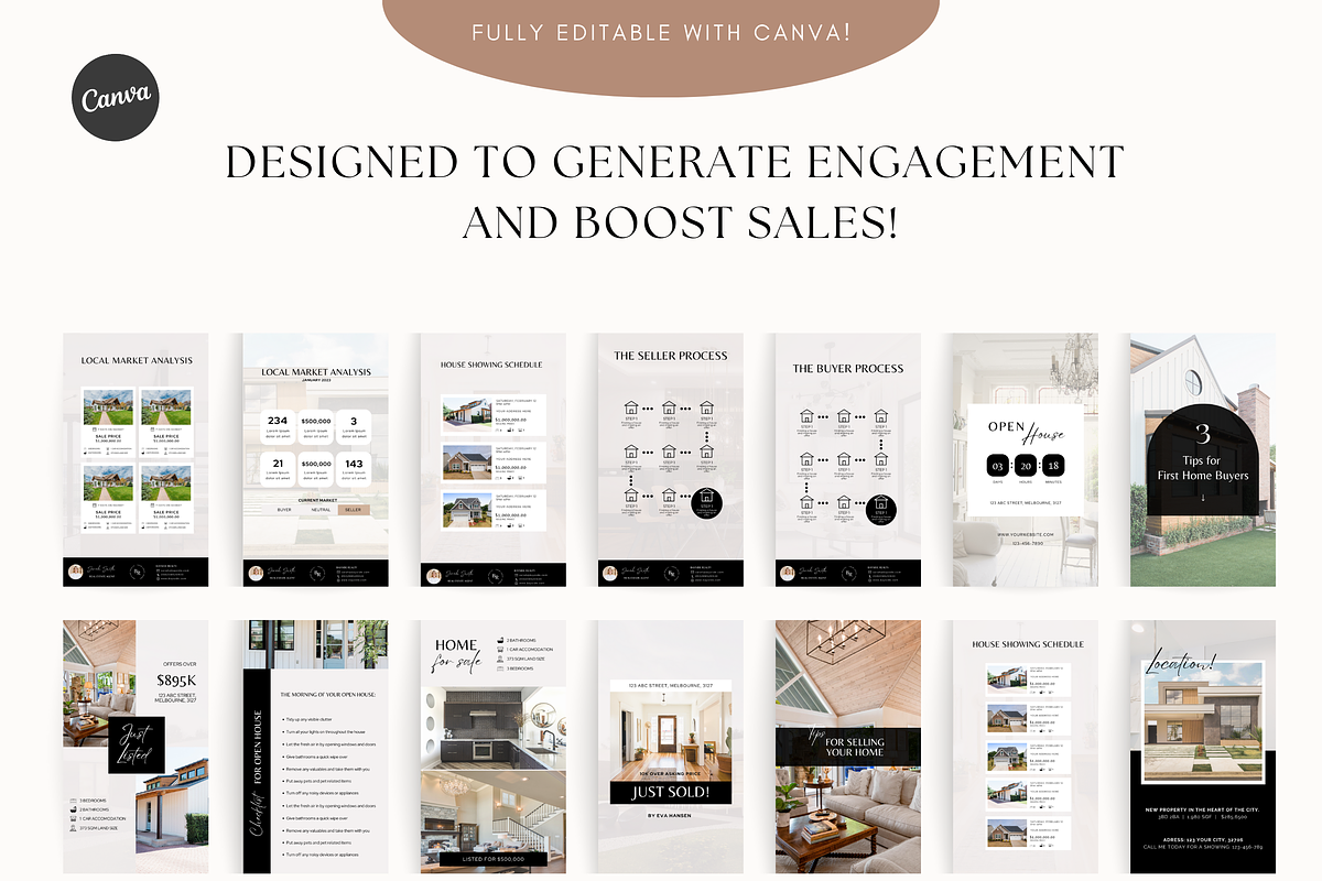Real Estate Social Media Templates, a Social Media Template by Gebers Marketing & Design (Photo 5 of 10)