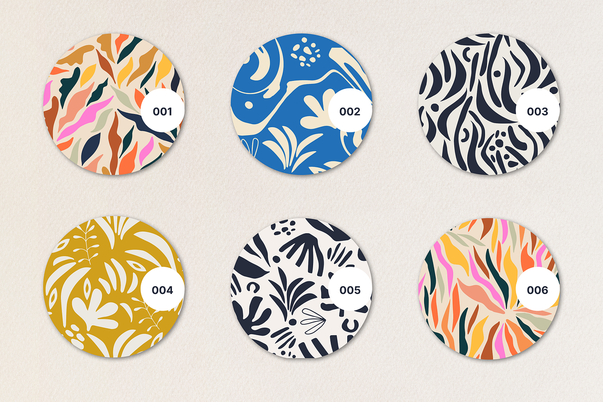 Organic shapes set seamless patterns, a Pattern Graphic by Getalo Viktoriia (Photo 6 of 10)