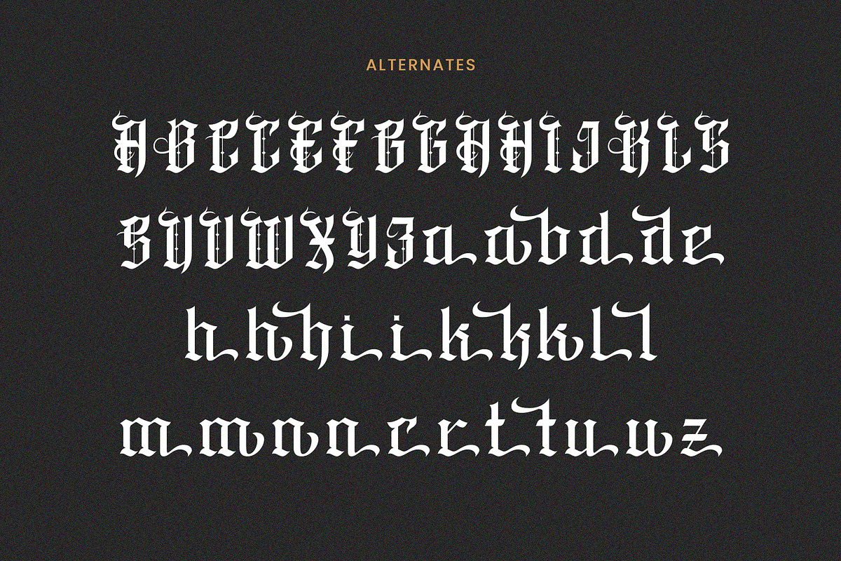 Dark Ages, a Blackletter Font by HATFSTUDIO (Photo 9 of 9)