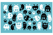 Halloween monster set bundle, a Seasonal Illustration by foxndeer (Thumbnail 3 of 4)