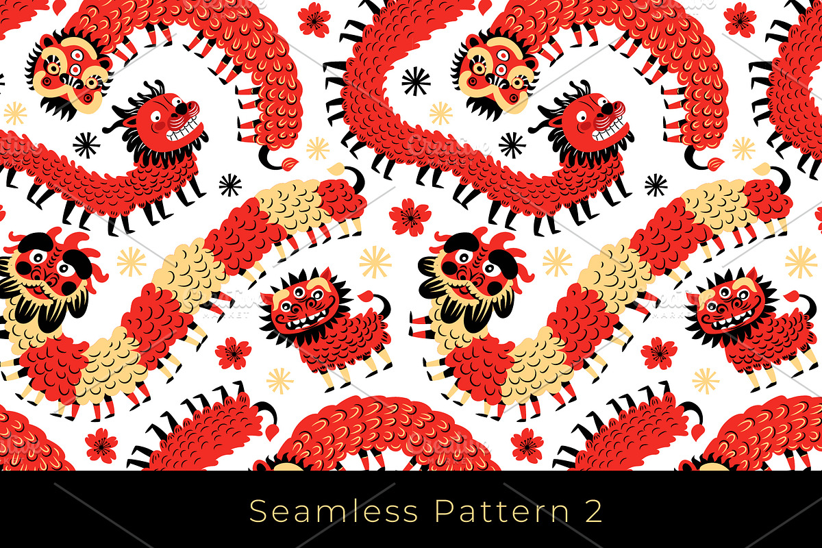 Chinese New Year Vector Collection, a Seasonal Illustration by VasilkovS (Photo 8 of 11)