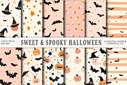 Sweet Spooky Halloween Digital Paper, a Background Graphic by OK Design (Thumbnail 1 of 3)