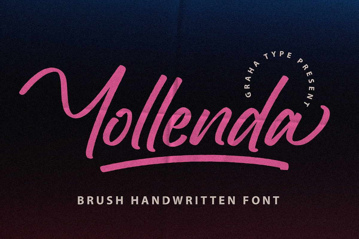 Yollenda - Brush Handwritten, a Handwritten Font by Graha Type (Photo 1 of 12)