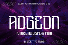 Adgeon Futuristic Display Font