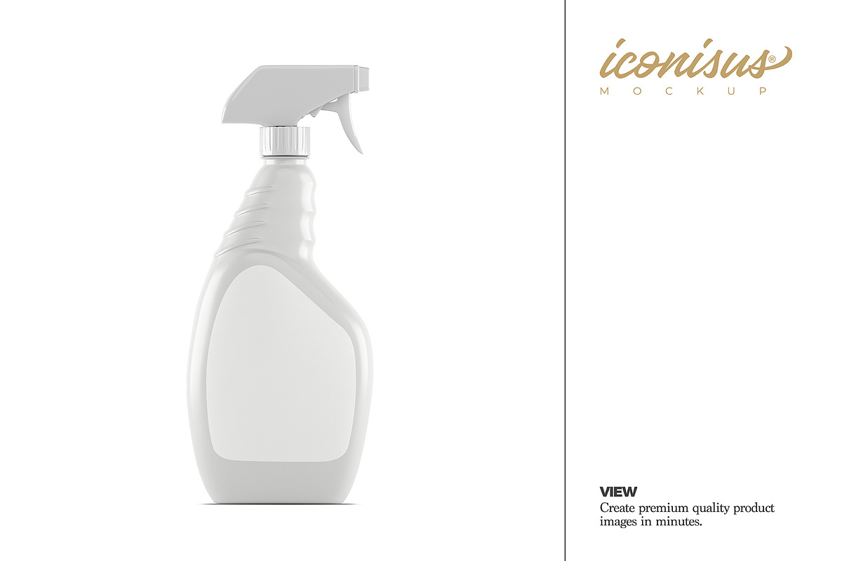 Spray Plastic Bottle Mockup Template, a Packaging Mockup by iconisusmockup (Photo 4 of 4)
