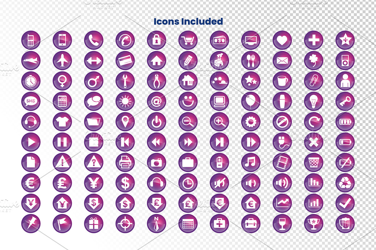 110 Miscellaneous Icons Pack, a Duotone Icon by doghead (Photo 2 of 3)