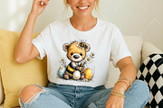Whimsical Easter Bee Teddy Bear Clip, an Illustration by OK Design (Thumbnail 6 of 6)