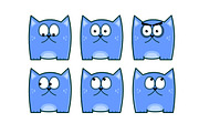 Cat Expressions, an Illustration by Illustrations & Templates (Thumbnail 1 of 5)