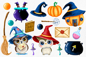 Cute Halloween Witch Clipart