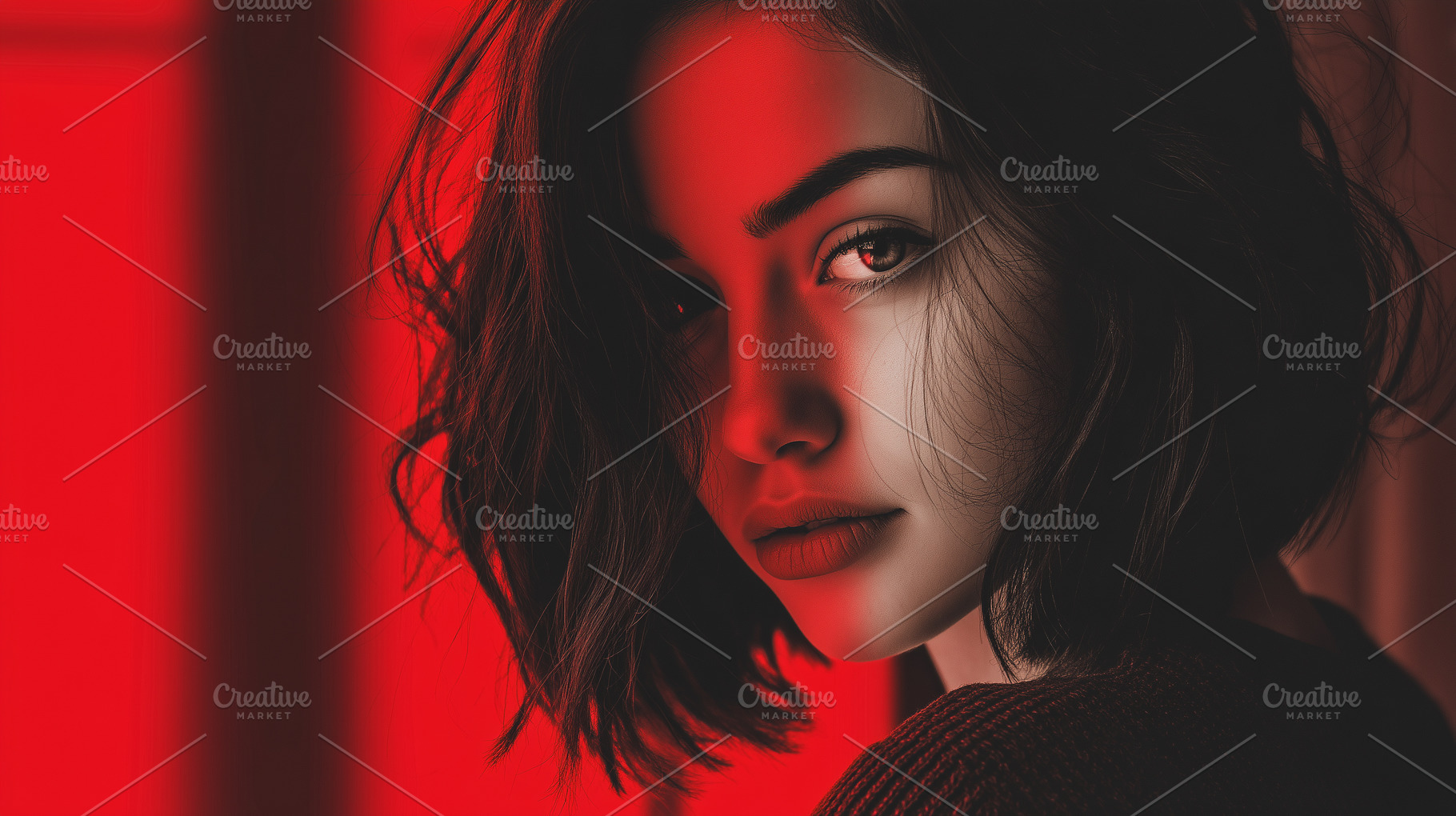 Mysterious woman with dark hair, a Person Photo by MistyDay