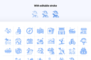 Travel duotone icon pack, a Duotone Icon by Ragul Creates (Thumbnail 3 of 3)