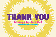 Faturay - Fun Sans Font, a Sans Serif Font by Snape Design Studio (Thumbnail 12 of 12)