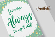 Vanilatte - Beatiful Hand Written, a Script Font by Almarkhatype (Thumbnail 8 of 8)