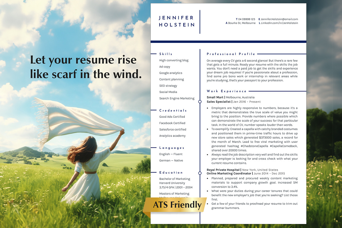 Sales Manager Resume Template, a Resume Template by Career Canvas (Photo 1 of 11)
