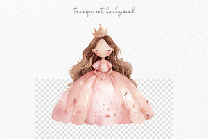 Pink Baby Princess Clipart