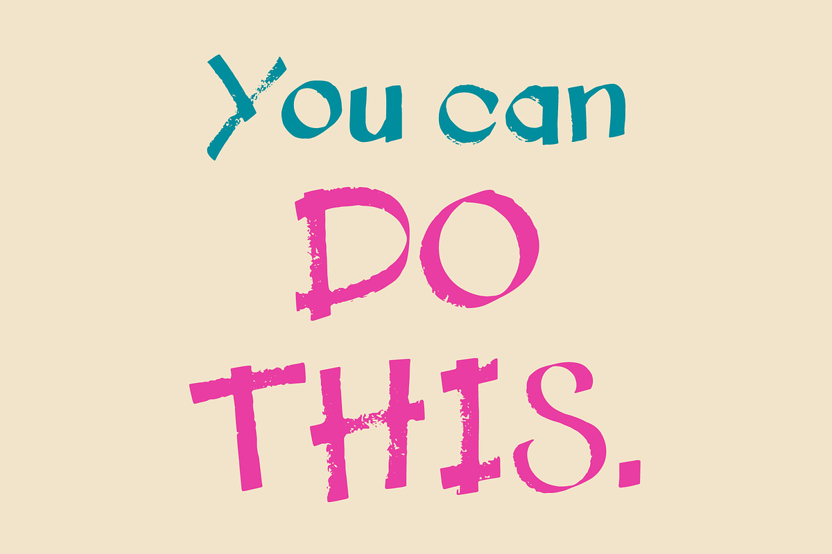 Activate! - blocky handwritten font, a Handwritten Font by Font Infusions (Photo 10 of 13)