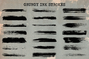 80 Dry Ink Illustrator Brushes