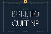 When Boketto meets Cult VP 44 fonts, a Serif Font by VP Fonts (Thumbnail 1 of 8)