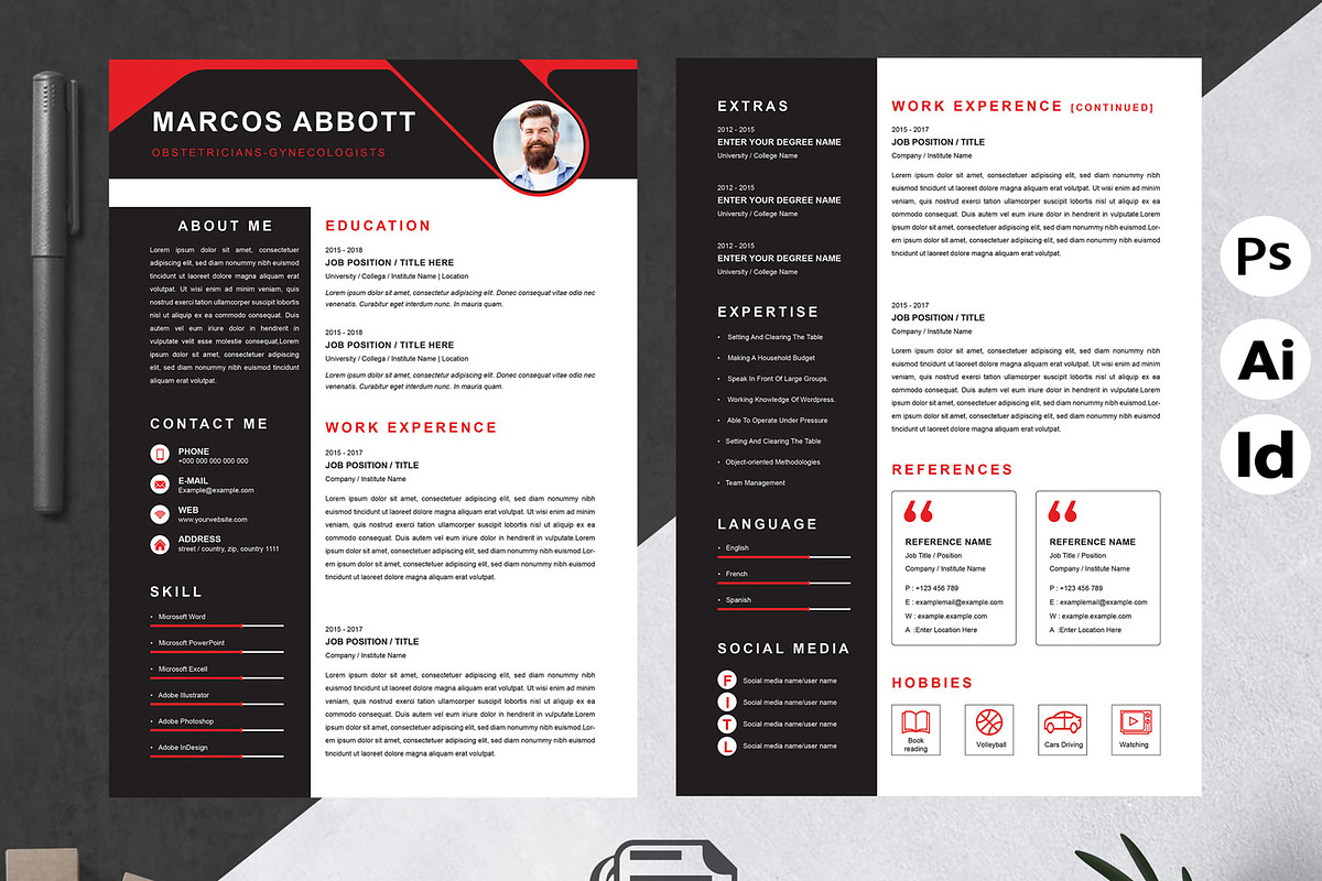 Modern Resume Layout, a Resume Template by Attractive Resume (Photo 2 of 3)