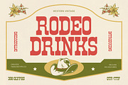 Rodeo Drinks Western Vintage Font, a Slab Serif Font by timelesstype.co (Thumbnail 1 of 20)