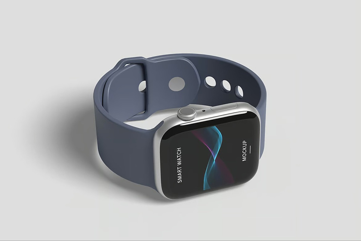 Smart Watch Mockup, a Wearable Device Mockup by Hubzway (Photo 7 of 9)