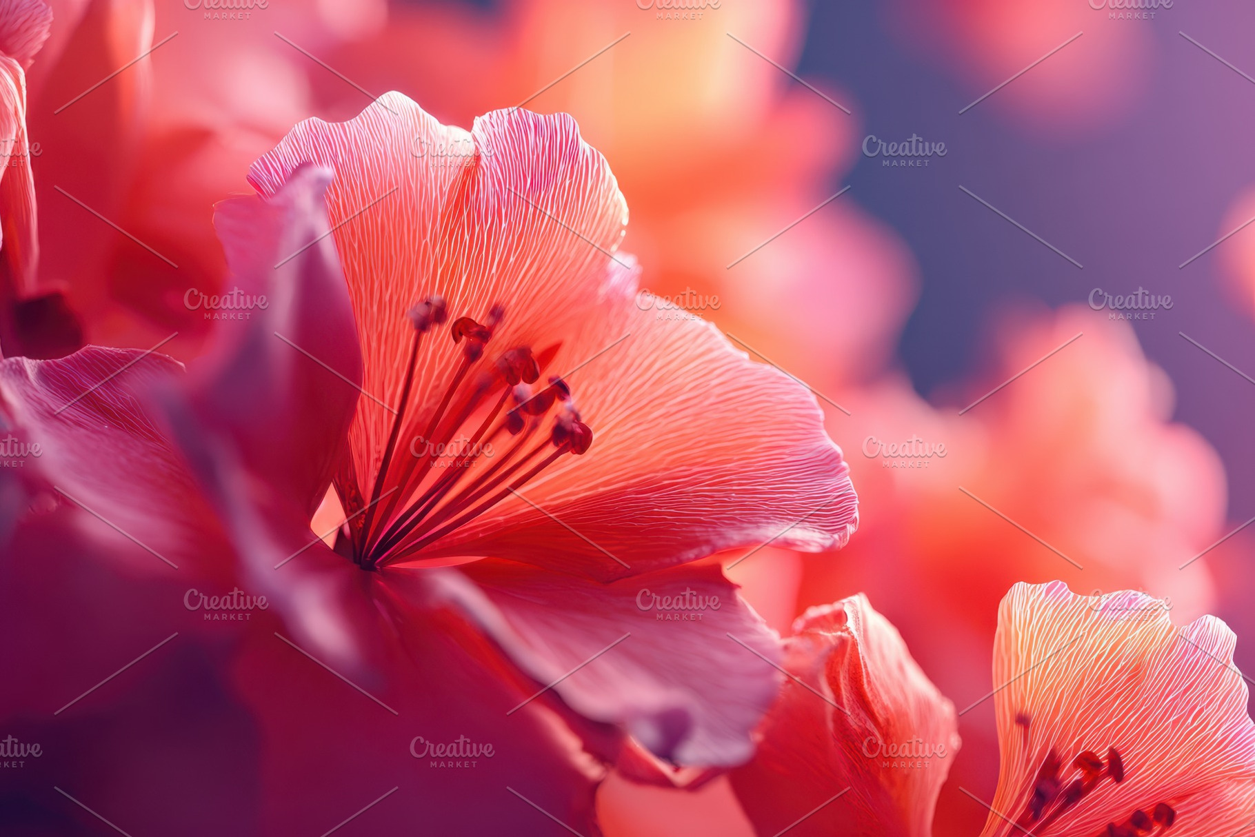 Coral-pink blossom macro, a Nature Photo by AlyaAnd
