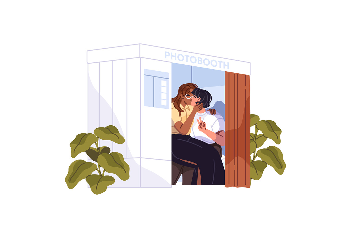 Love couples on romantic date set, a Person Illustration by PaperTrident (Photo 7 of 11)