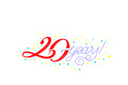 20 years! - Birthday lettering, a Graphic by Guillaume Laserson (Thumbnail 2 of 3)