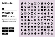 Weather Icons, a Solid Icon by Solid Icon Co (Thumbnail 1 of 6)