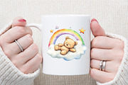 Nursery Clipart Cute Teddy Bear Clip, an Illustration by Sublimation Artist (Thumbnail 5 of 6)