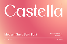 Castella | Modern Sans Serif Font