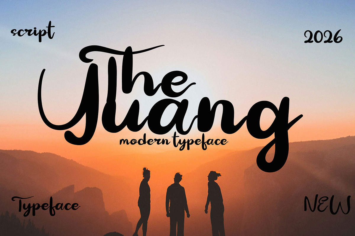 The Yuang, a Script Font by Canden Meutuah (Photo 1 of 5)