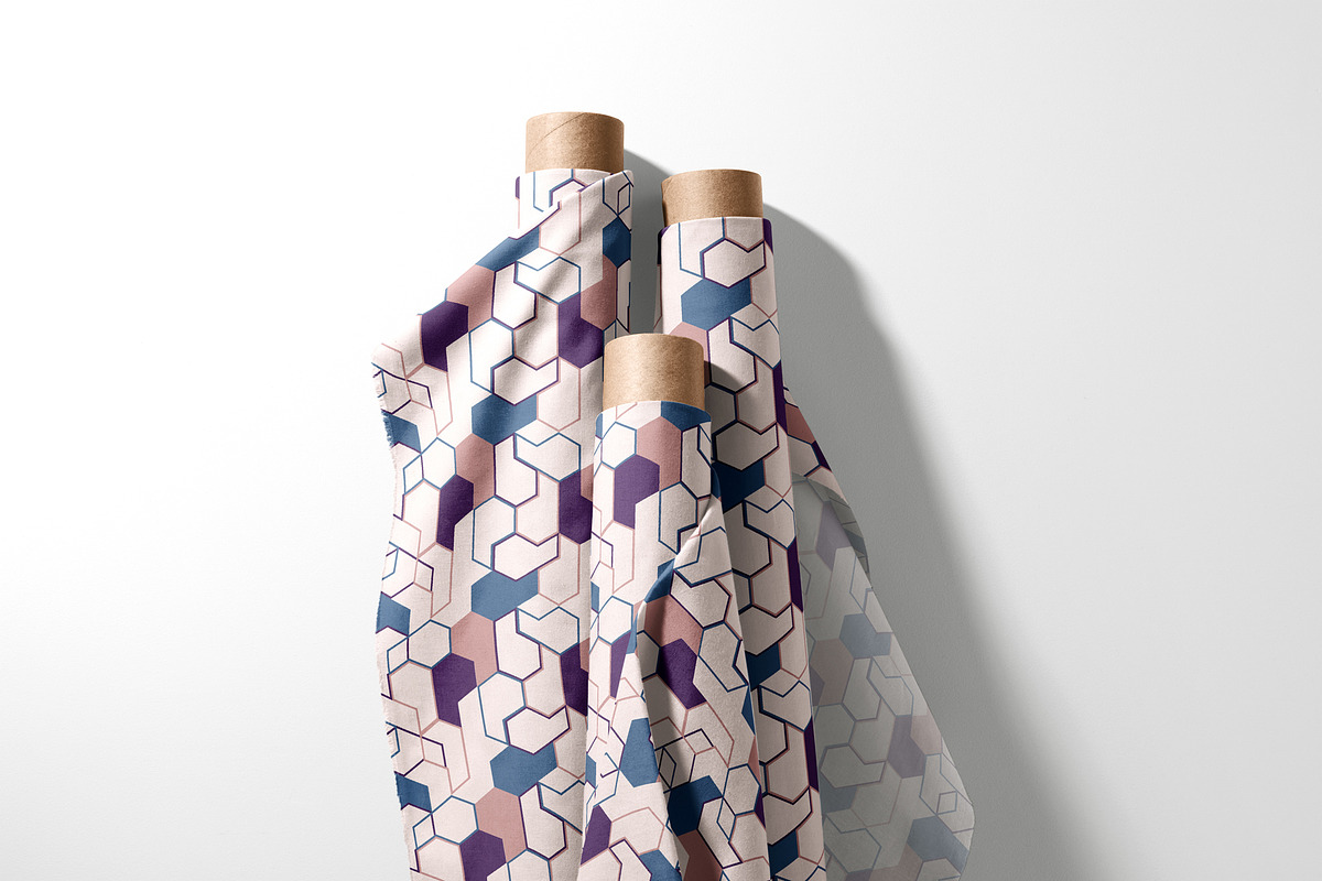 3D Geometric Cube Abstract Pattern, a Pattern Graphic by StudioGlouna (Photo 6 of 9)