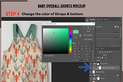 Baby Overall Shorts Mockup, a Shirt Mockup by Nora Gad (Thumbnail 5 of 16)