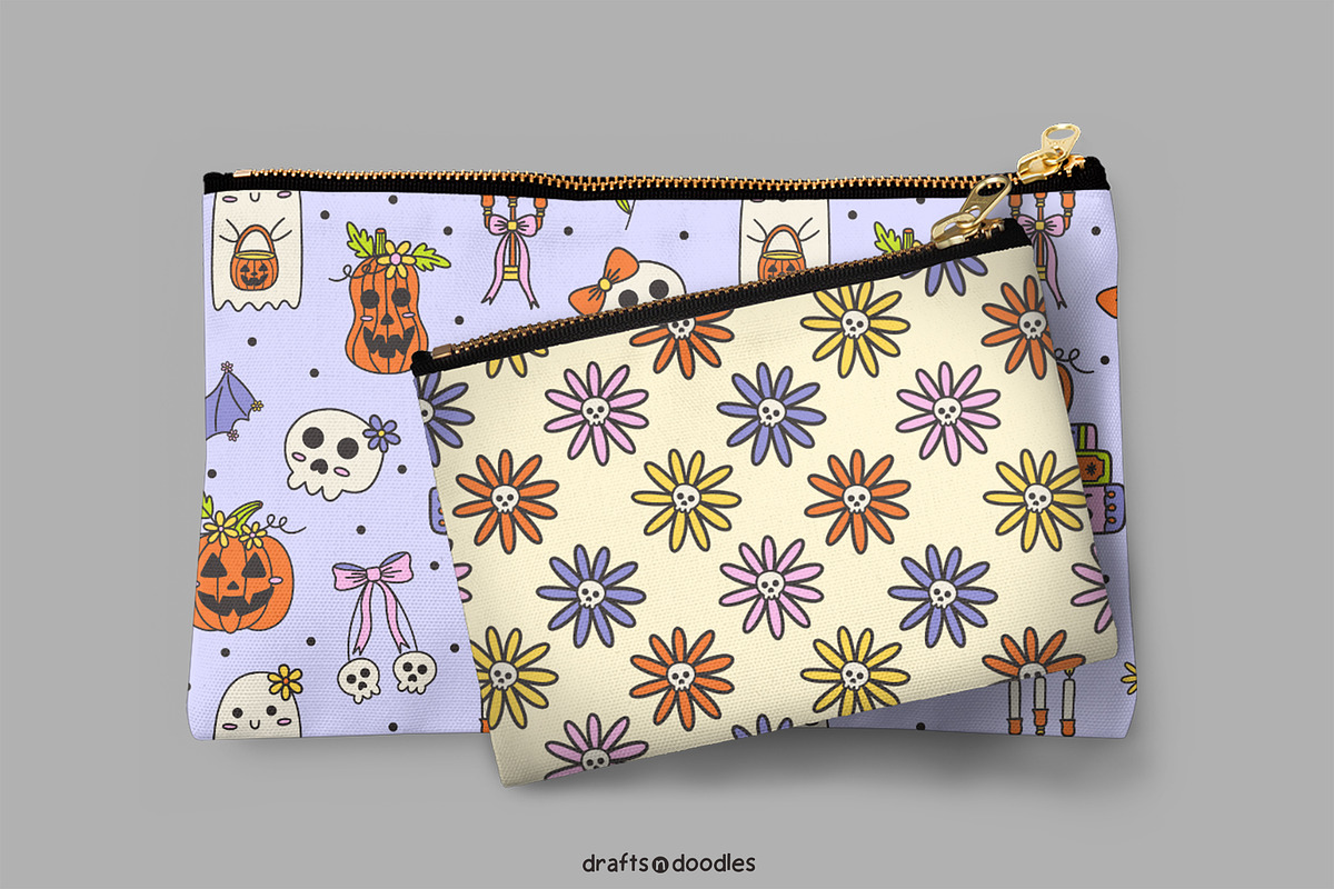 Spooky and Romantic Halloween Set, a Pattern Graphic by Drafts n Doodles (Photo 10 of 12)