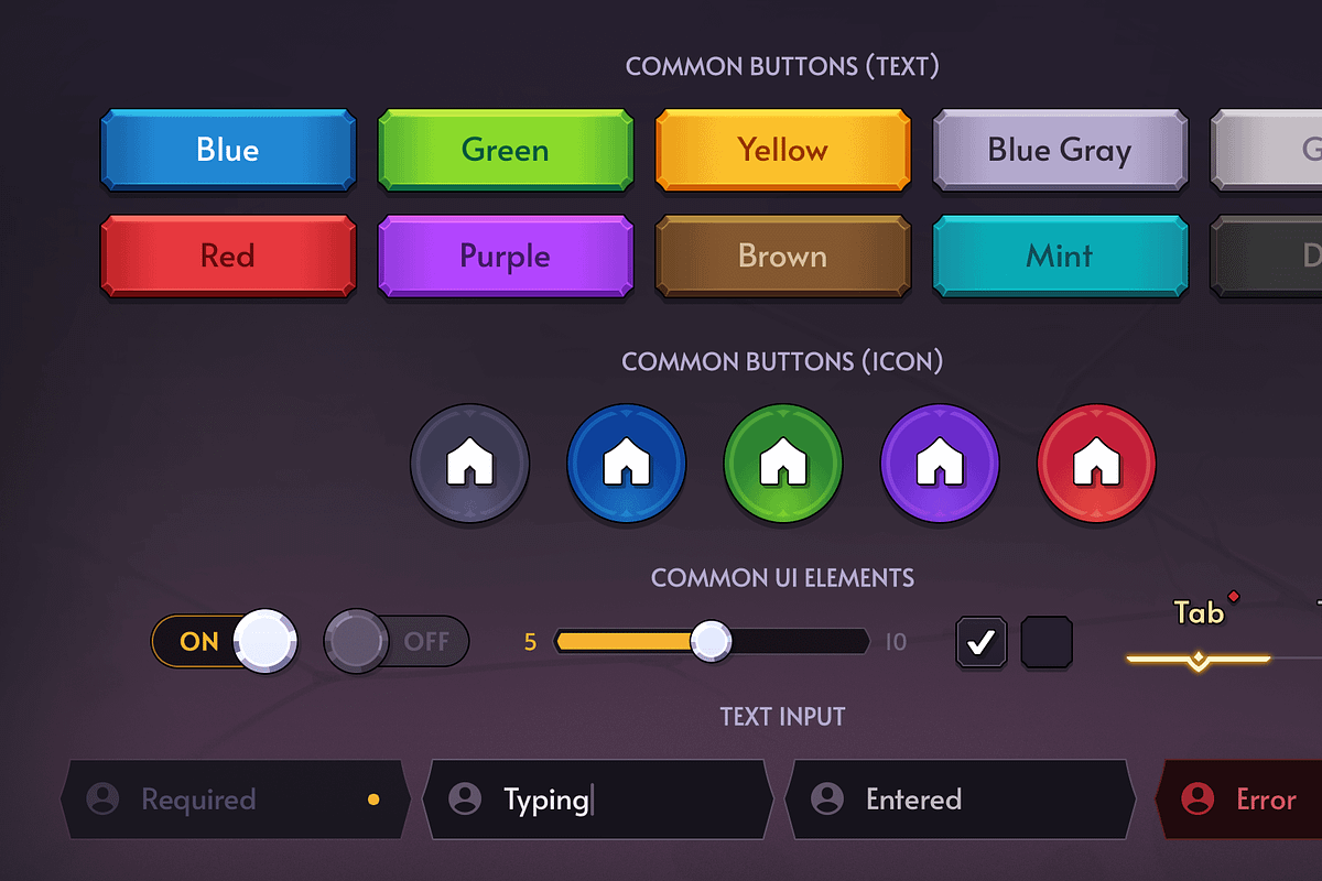 GUI Pro - Fantasy RPG, an UI Kit Template by LAYERLAB (Photo 2 of 59)
