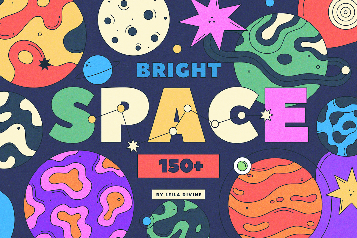 Bright Space - Clipart Collection, a Graphic by Leila Divine (Photo 1 of 14)