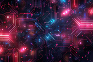 Close-up of Advanced Circuit Board,, an Abstract Photo by LOGOCREATIVE