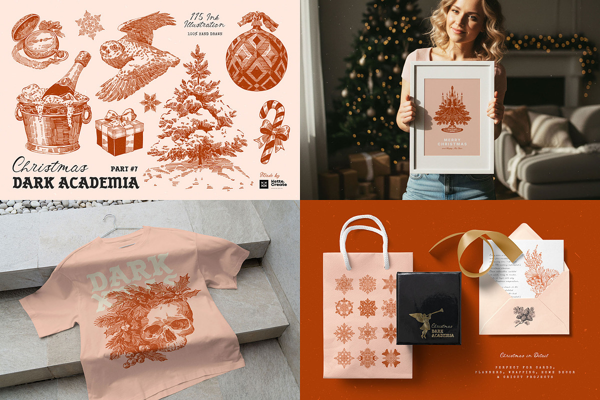 Dark Academia Bundle 7-in-1, an Object Graphic by KetteCreate (Photo 14 of 15)