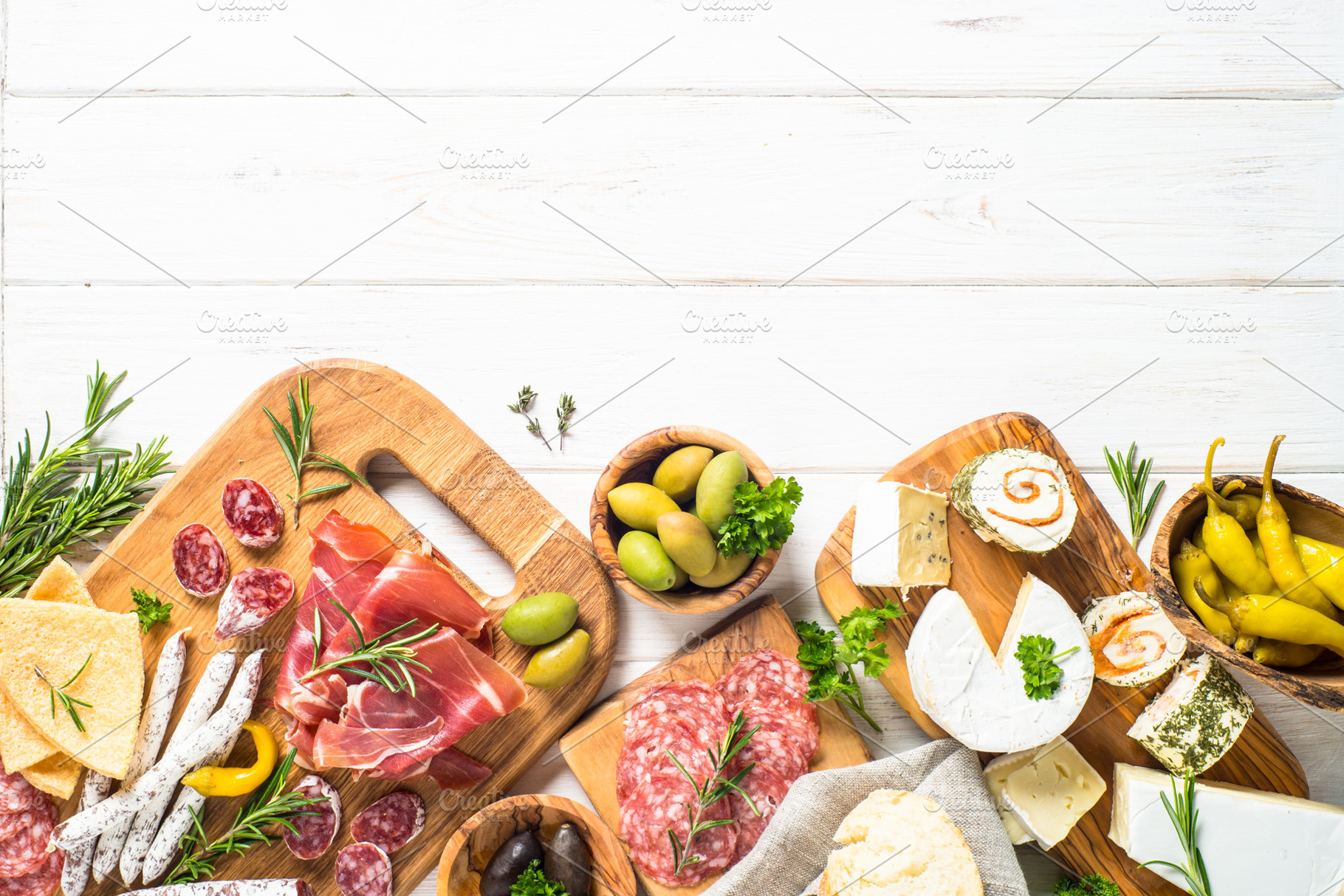 Antipasto delicatessen  meat cheese and olives containing antipasto, a Food & Drink Photo by Nadia-nb