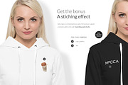 Women Hoodie Mock-ups Set FREE DEMO, a Books & Magazine Mockup by Apparel_Mockups (Thumbnail 15 of 28)