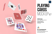 Playing Cards Mockup v.7 - 6 views, a Merchandise Mockup by Illusiongraphic (Thumbnail 1 of 18)