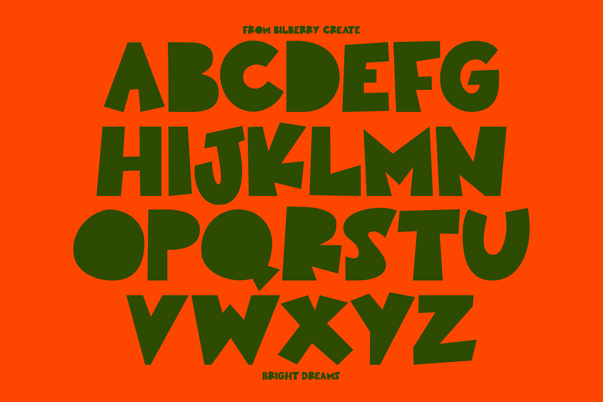 Bright Dreams cutout font, a Sans Serif Font by BilberryCreates (Photo 7 of 13)