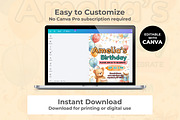 Cute Teddy Bear Birthday Invitation, an Invitation Template by M9 Design (Thumbnail 3 of 4)